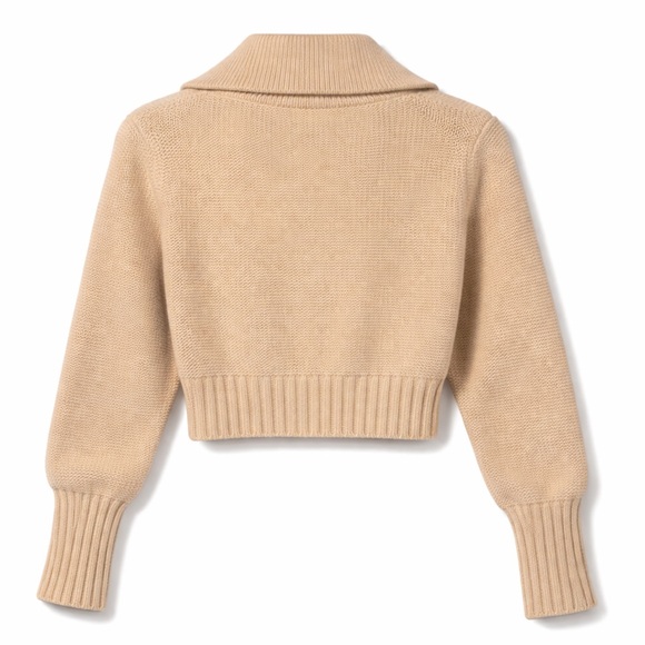 Alexander Wang Cashmere Cropped Sweater Size L - Picture 2 of 11